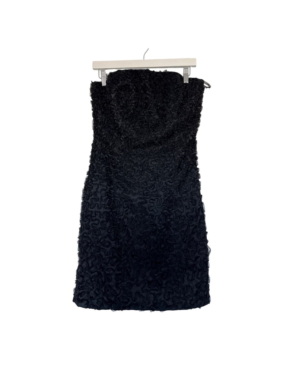 Vintage Chetta B Silk Ribbon Strapless Cocktail Dress, 6